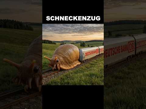 Youtube: DER DEUTSCHE SCHNECKENZUG! 🐌🚂💨 Deutschland blickt voller Hoffnung auf die Deutsche Bahn? #satire