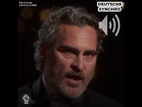 Youtube: Oscar-Rede von Joaquin Phoenix [Deutsche Synchro]