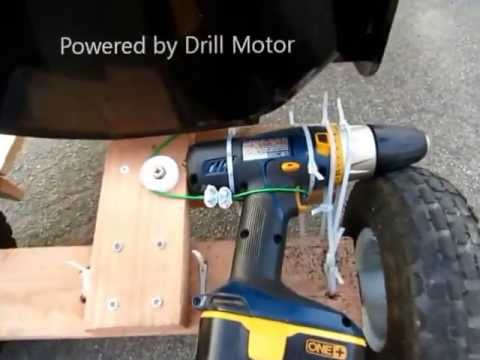 Youtube: DIY Go Kart Powered by Drill Motor