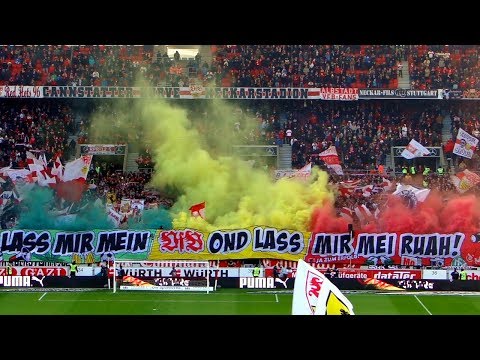 Youtube: VfB Stuttgart - Eintracht Frankfurt - 17/18 Ultras Stuttgart Cannstatter Kurve TV