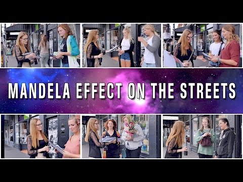 Youtube: THE MANDELA EFFECT ON THE STREETS