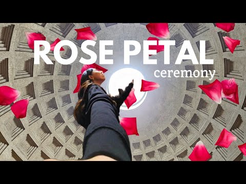 Youtube: Rome's Rose Petal Ceremony at the Pantheon: Pentecost 2024 🌹✨ #Pentecost #Roma #Italy #Pantheon