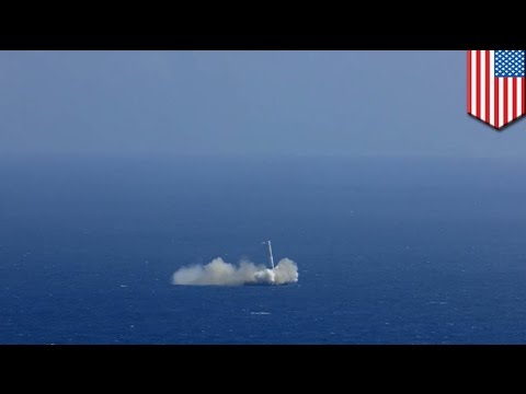Youtube: Failed landing of SpaceX's Falcon 9: Reusable rocket almost lands on floating platform