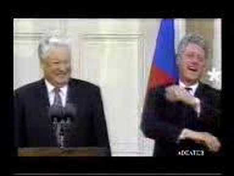 Youtube: Clinton Bursts Out Laughing, France, 1998