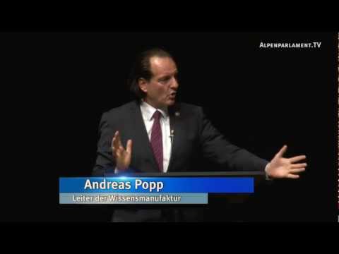 Youtube: Alpenparlament Kongress 2012 - Andreas Popp spricht u.a. über Plan B