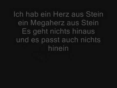 Youtube: Megaherz - Herz aus Stein lyrics