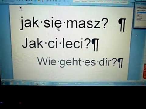 Youtube: Polnisch für Anfänger - wichtige Wörter und Redewendungen