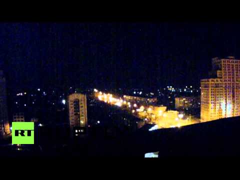 Youtube: Ukraine: Gunfire and shelling ring out near Donetsk Airport