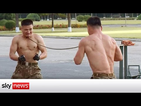 Youtube: North Korean soldiers perform 'extreme martial arts' show