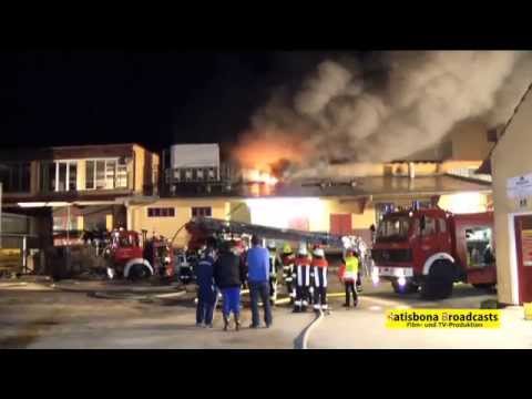 Youtube: Schlossbrauerei in Irlbach geht in Flammen auf - Millionenschaden - 17.04.2013