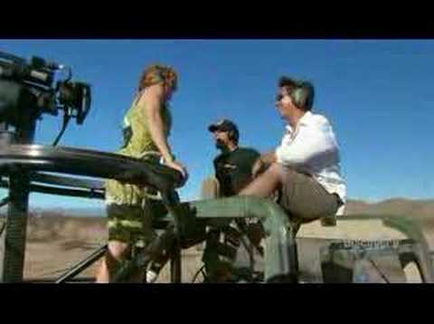 Youtube: Mythbusters can a machine gun chop off a tree MINIGUN!!!