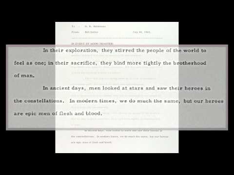 Youtube: Apollo 11 Moon Landing Letter