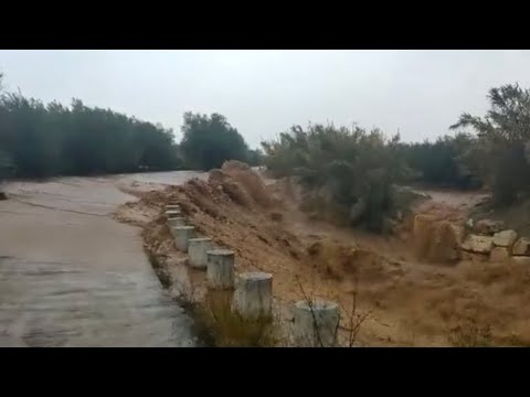 Youtube: Torrential weather in Spain caused flash flooding landslides hailstorm waterspout and snowfalls