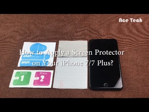 Youtube: Ace Teah - How to install tempered glass screen protector for Apple iPhone 7 & 7 Plus