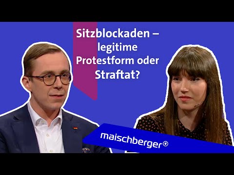 Youtube: Höhere Strafen für Klimaaktivisten? Carla Hinrichs und Philipp Amthor diskutieren | maischberger