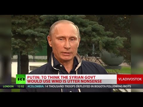 Youtube: Putin: Claims that Assad used chemical weapons 'utter nonsense'