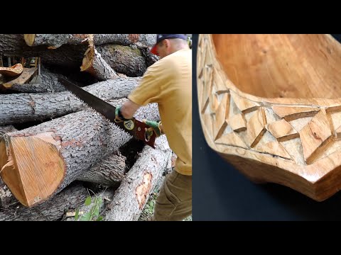 Youtube: From LOG to BOWL With HAND TOOLS - ASMR