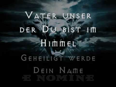 Youtube: E nomine - Vater Unser [with lyrics]