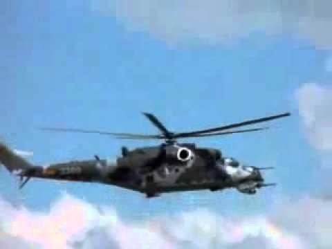 Youtube: Mi-24 Rotor blades not spinning
