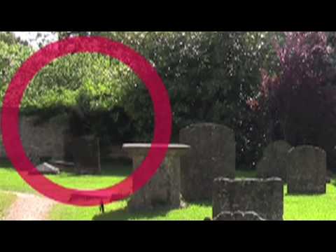 Youtube: Ghost caught on tape - Lacock England -  in creepy old cemetery 8/21/2009