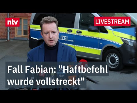 Youtube: LIVE: "Haftbefehl wurde vollstreckt": Staatsanwaltschaft zum Fall Fabian