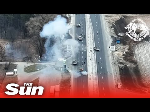 Youtube: Another Russian convoy is ambushed by brave Ukrainians using chillingly lethal anti-tank missiles