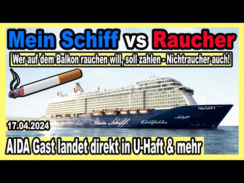 Youtube: Mein Schiff: Neue harte Regeln für Raucher🔴 AIDA Gast in U-Haft - MSC - Meyer Werft - Phoenix Reisen