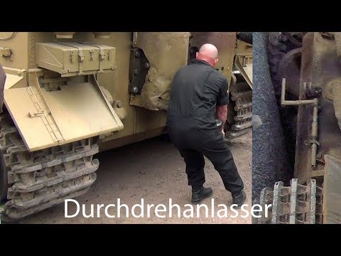 Youtube: 🇩🇪 Tiger Tank  " Hand Crank Engine Start Up "