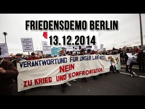 Youtube: Friedensdemo Berlin 13.12.2014 "Friedenswinter" zum Schloss Bellevue