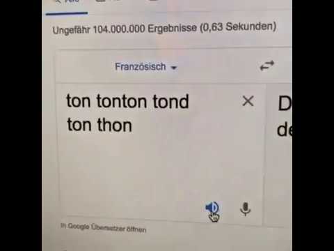 Youtube: Dein Onkel mäht deinen Thunfisch - Google Übersetzer Fail 😂