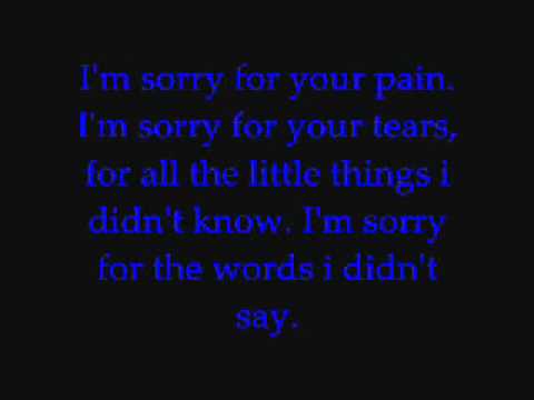 Youtube: Tommy Reeve - I'm sorry (Lyrics)