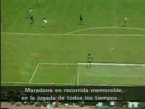 Youtube: Narracion 2º gol Argentina 2 - 0 Inglaterra 1/4 Mundial 86