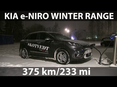 Youtube: Kia e-Niro winter range test