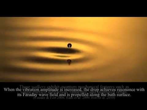 Youtube: The pilot wave dynamics of walking droplets