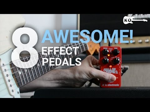 Youtube: 8 Awesome Effect Pedals for Electric Guitar - by Kfir Ochaion