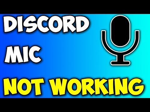 Youtube: DISCORD MIC NOT WORKING! *FIX!*