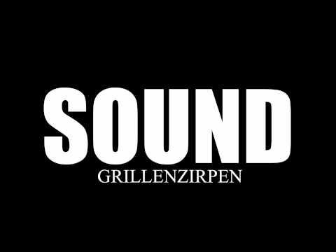 Youtube: GRILLENZIRPEN SOUNDEFFECT