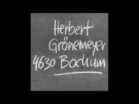 Youtube: Herbert Grönemeyer - Alkohol - 4630 Bochum