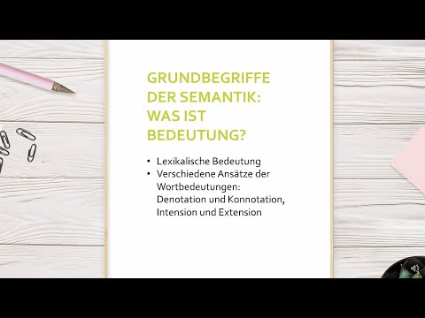 Youtube: Grundbegriffe der Semantik