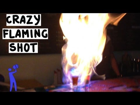 Youtube: Dangerous FLAMING SHOT! - Medellín, Colombia - Tipsy Bartender