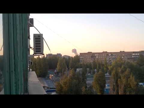 Youtube: Донецк. Мощный взрыв прогремел на территории ДКЗХИ