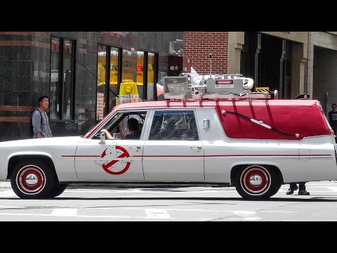 Youtube: NEW Ecto 1 driving around Boston filming Ghostbusters