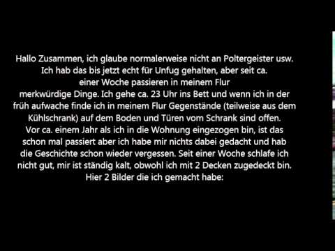 Youtube: Poltergeist in meiner Wohnung, September 26, 2014