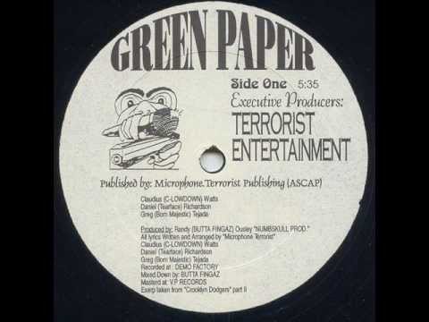 Youtube: Microphone Terrorist - Green Paper (199x)