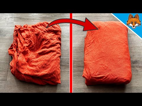 Youtube: SO kannst du ein Bettlaken in 13 SEKUNDEN perfekt falten 💥 (GENIAL) 🤯