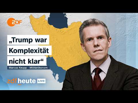Youtube: So hat Trump den Iran-Krieg unterschätzt | Militärökonom Keupp bei ZDFheute live