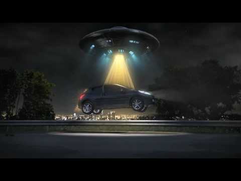 Youtube: UFO versus car