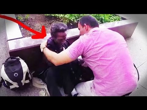 Youtube: Homeless Man Cries Tears Of Joy Over Surprise Birthday Gift