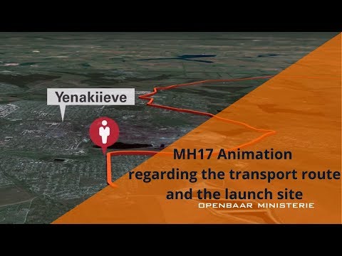 Youtube: 3. MH17 Animation regarding the transport route and the launch site