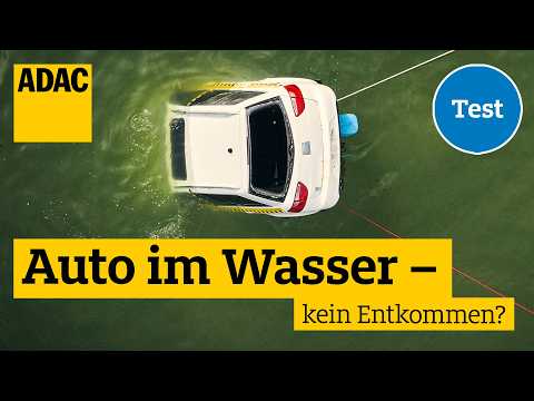 Youtube: Auto im Wasser: ADAC Test zeigt, wie ihr euch am besten retten könnt! I ADAC